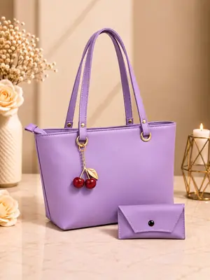 Women's Leather Plain Shoulder Bag