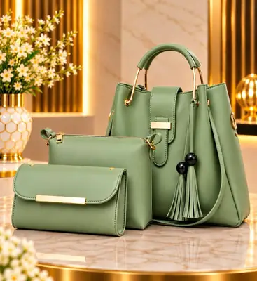 Women's Leather Plain Shoulder Bag