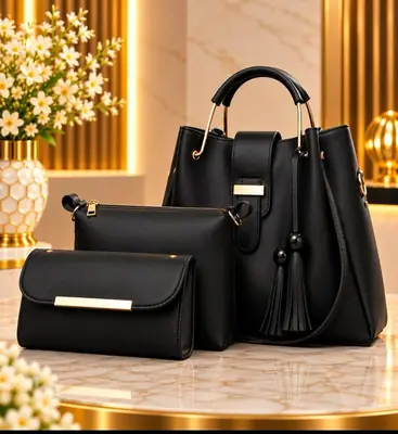 Women's Leather Plain Shoulder Bag
