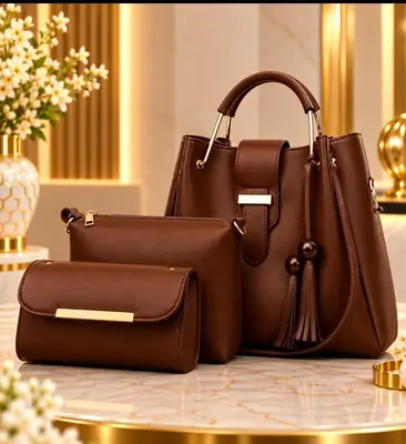 Women's Leather Plain Shoulder Bag