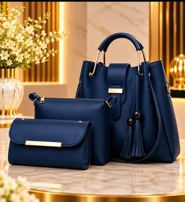 Women's Leather Plain Shoulder Bag