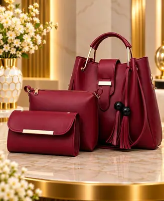 Women's Leather Plain Shoulder Bag