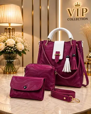 Women's Leather Plain Shoulder Bag