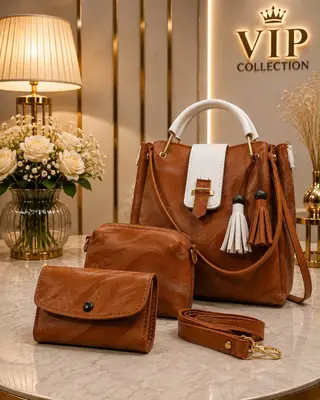 Women's Leather Plain Shoulder Bag