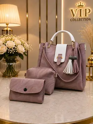 Women's Leather Plain Shoulder Bag