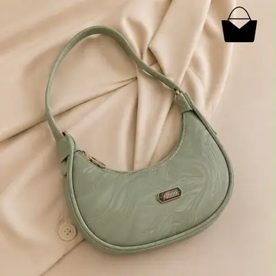 Women's Leather Plain Shoulder Bag