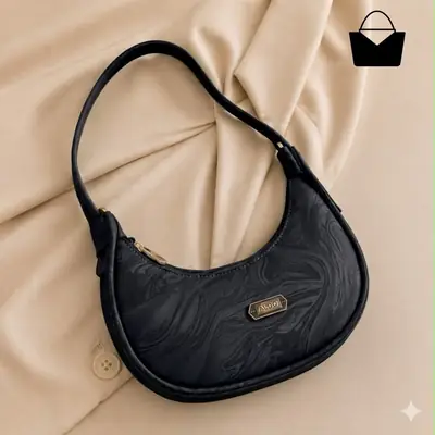 Women's Leather Plain Shoulder Bag