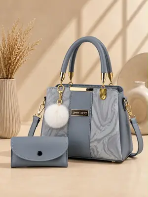Women's Leather Plain Shoulder Bag