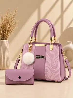 Women's Leather Plain Shoulder Bag