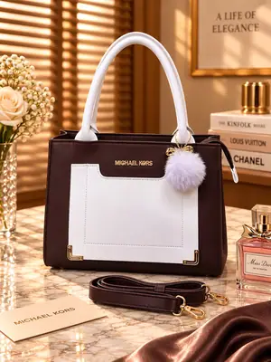 Women's Leather Plain Shoulder Bag