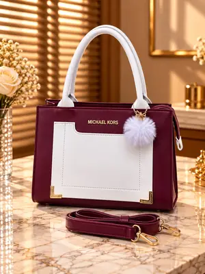 Women's Leather Plain Shoulder Bag