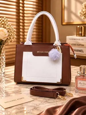 Women's Leather Plain Shoulder Bag
