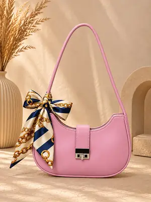 Women's Leather Plain Shoulder Bag