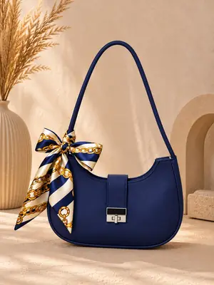 Women's Leather Plain Shoulder Bag