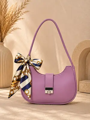 Women's Leather Plain Shoulder Bag