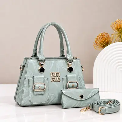 Women's Leather Plain Shoulder Bag