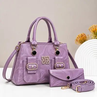 Women's Leather Plain Shoulder Bag