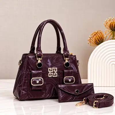 Women's Leather Plain Shoulder Bag