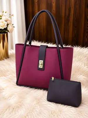 Women's Leather Plain Shoulder Bag