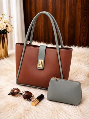 Women's Leather Plain Shoulder Bag