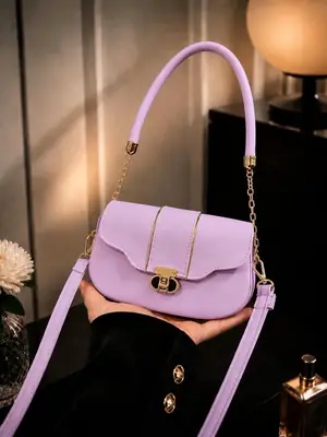 Women's Leather Plain Shoulder Bag