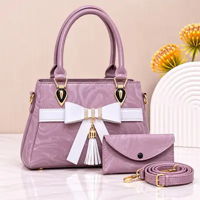 Women's Leather Plain Shoulder Bag