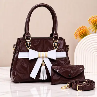 Women's Leather Plain Shoulder Bag