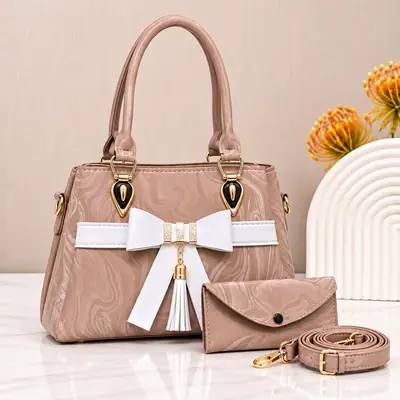 Women's Leather Plain Shoulder Bag