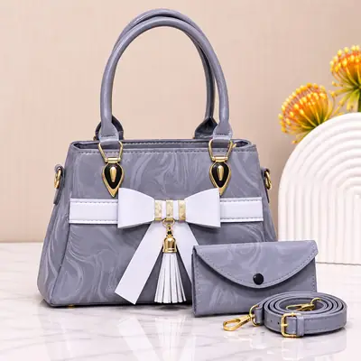 Women's Leather Plain Shoulder Bag