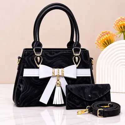 Women's Leather Plain Shoulder Bag