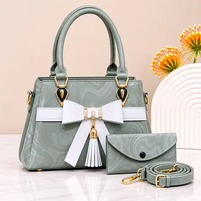 Women's Leather Plain Shoulder Bag