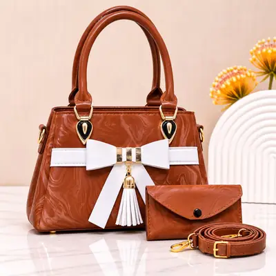 Women's Leather Plain Shoulder Bag