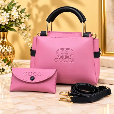 Women's Leather Plain Shoulder Bag