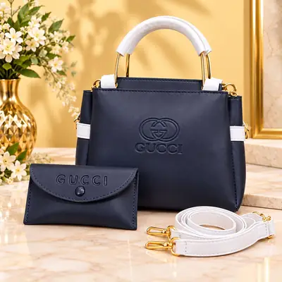 Women's Leather Plain Shoulder Bag