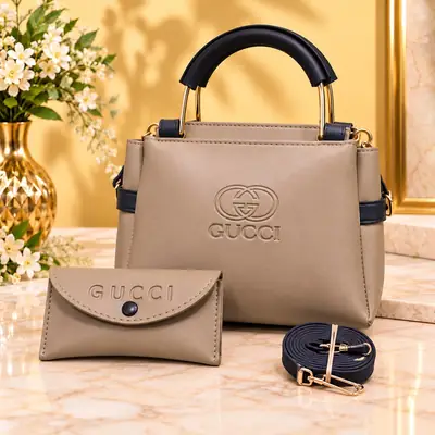 Women's Leather Plain Shoulder Bag