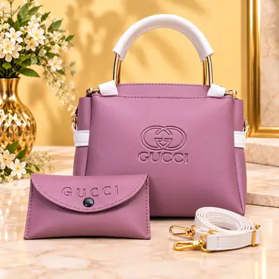 Women's Leather Plain Shoulder Bag