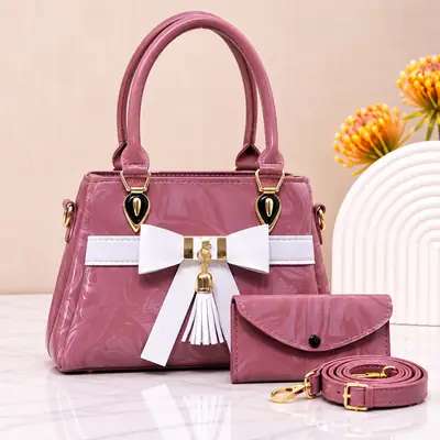 Women's Leather Plain Shoulder Bag