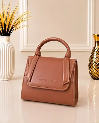 Women's Leather Plain Hand Bag