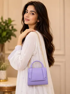 Women's Leather Plain Hand Bag