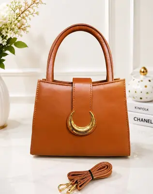 Women's Leather Plain Hand Bag