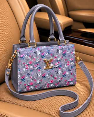 Women's Leather Printed Hand Bag