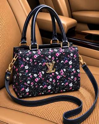 Women's Leather Printed Hand Bag