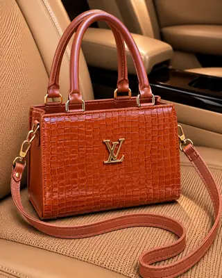 Women's Leather Printed Hand Bag