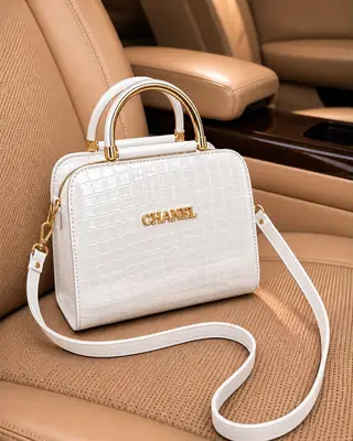 Women's Leather Printed Hand Bag