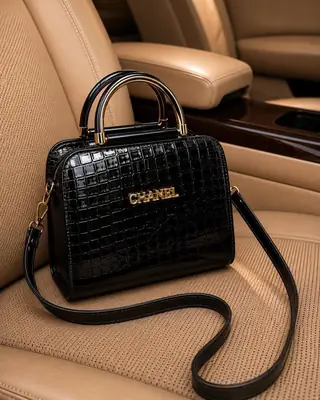 Women's Leather Printed Hand Bag