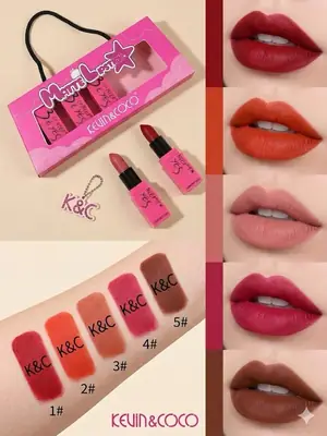 High Pigmented Pink Lipstick - Bold Coverage - 5 Pcs Pack thumbnail 4