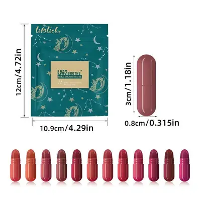 LMG Brother Mini Capsule Lipstick 12 Pcs pack