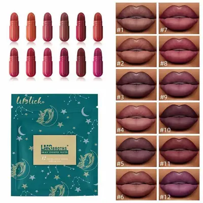 LMG Brother Mini Capsule Lipstick 12 Pcs pack thumbnail 5