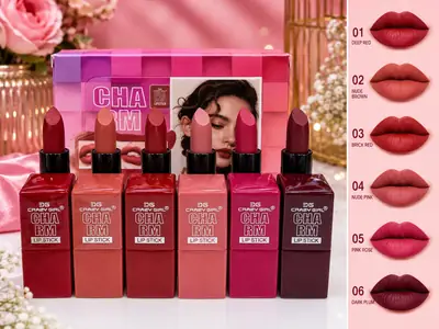 Crazy Girl Charm Waterproof Lipstick 6 pcs Set