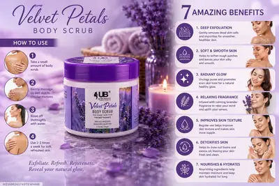 Velvet Petals Body Scrub Whitening And Brightening 200